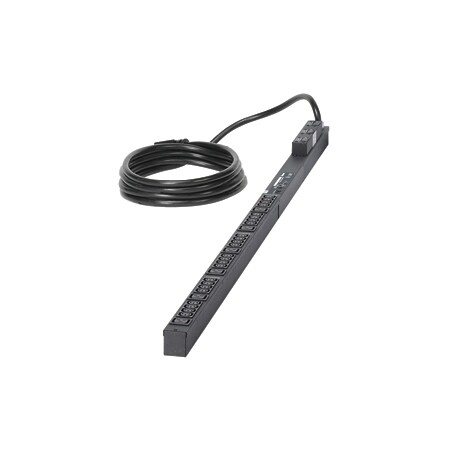 Panduit 30A 120V 24 NEMA 5-20R, VERTICAL POWER STRIP, RJ-45 ETHERNET PORT QN1A1P3BN24E1